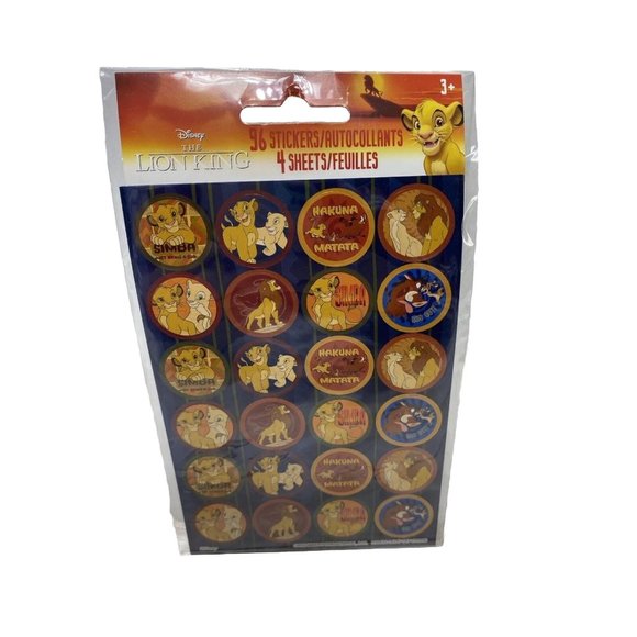 The Lion King stickers disney new 4 sheets - Picture 1 of 4